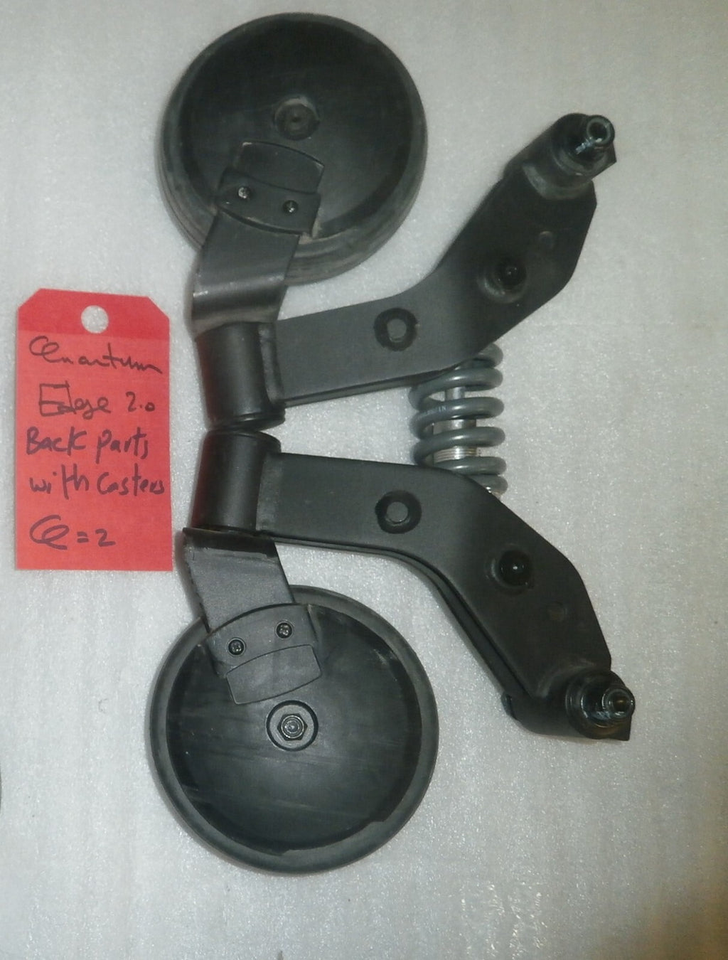 QUANTUM QM-710 BACK PART WITH CASTERS AND SHOCK AS PHOTO