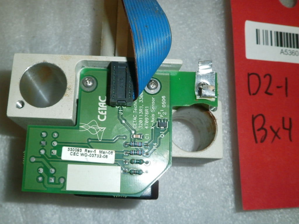 CETAC TECHNOLOGIES CONTROL BOARD 320113R1, 330093R1 470976R1 X-AXIS SENSOR REV 1