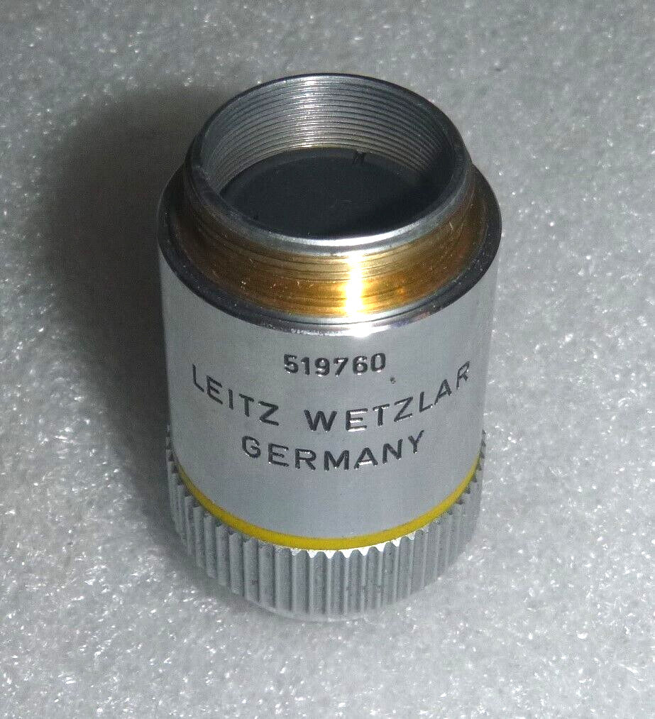 Microscope lens Leitz Wetzlar Germany 519760 160/- EF 10/0.25