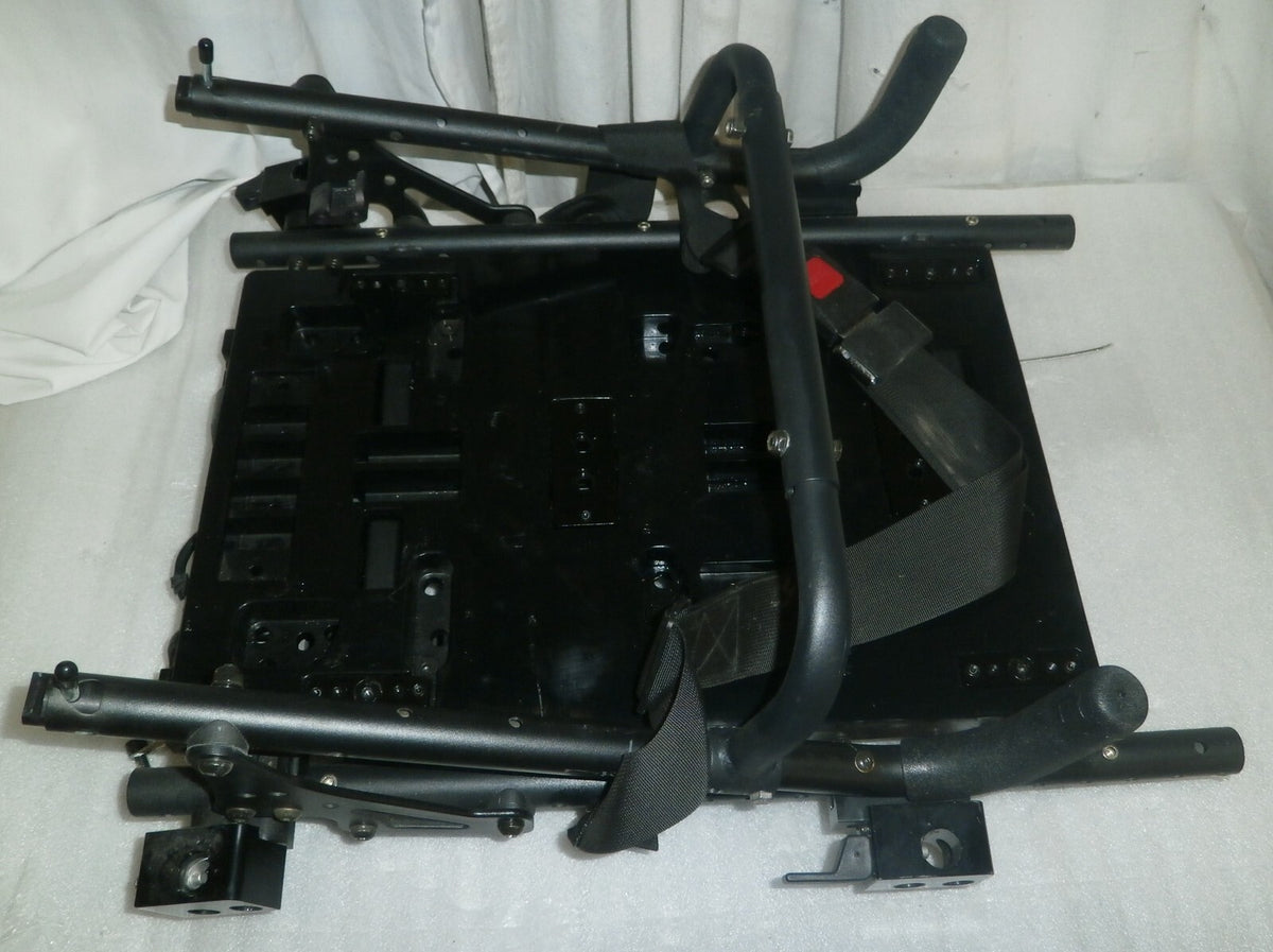 QUICKIE QM-710 Tilt Base with Actuators & Back frame Folded w/ Armrest Support