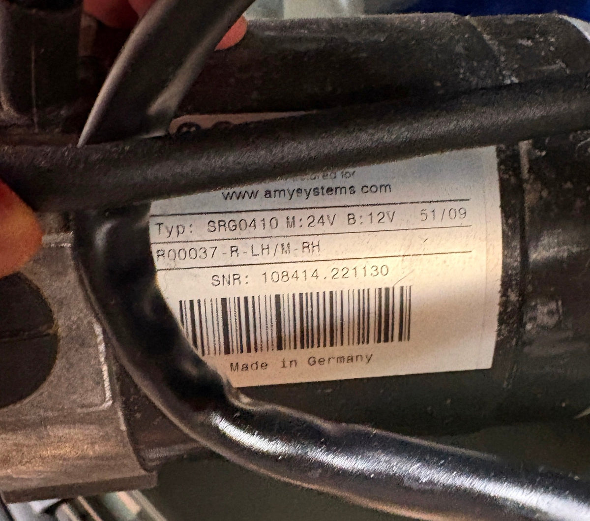 QUICKIE XPERIENCE WHEELCHAIR MOTORS SRG0410 R00038-R-RH/M-LH R00037-R-LH/M-RH