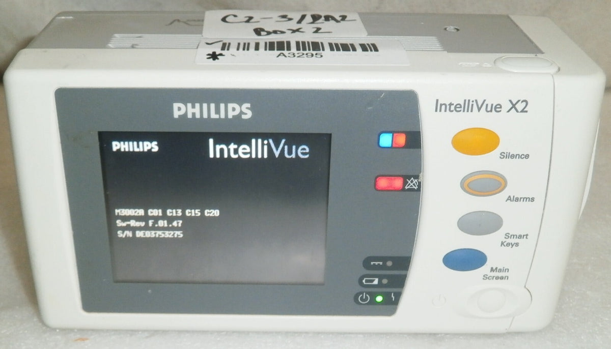 Philips IntelliVue Intelli Vue X2 Vital Sign Patient Monitor M3002A Rev F