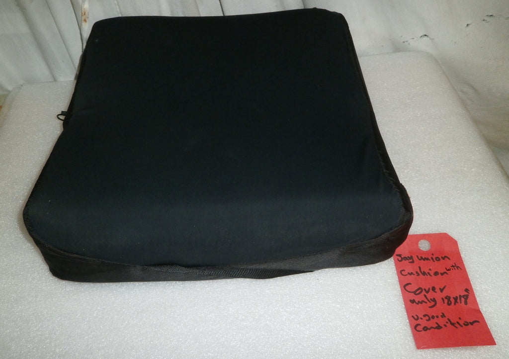 JAY UNION WHEELCHAIR CUSHION 18 X 18 INCH WITH COVER GOOD CONDITION