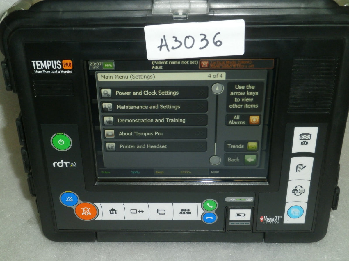 RDT Philips Tempus Pro TempusPro Monitor w/ Battery and Power Supply