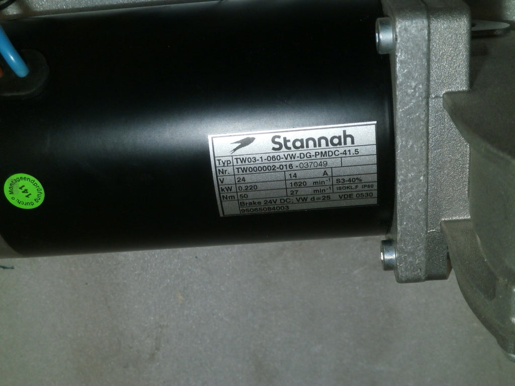 STANNAH STAIRLIFT MOTOR TYPE TW03-1-060-VW-DG PMDC-415 USED GOOD CONDITION