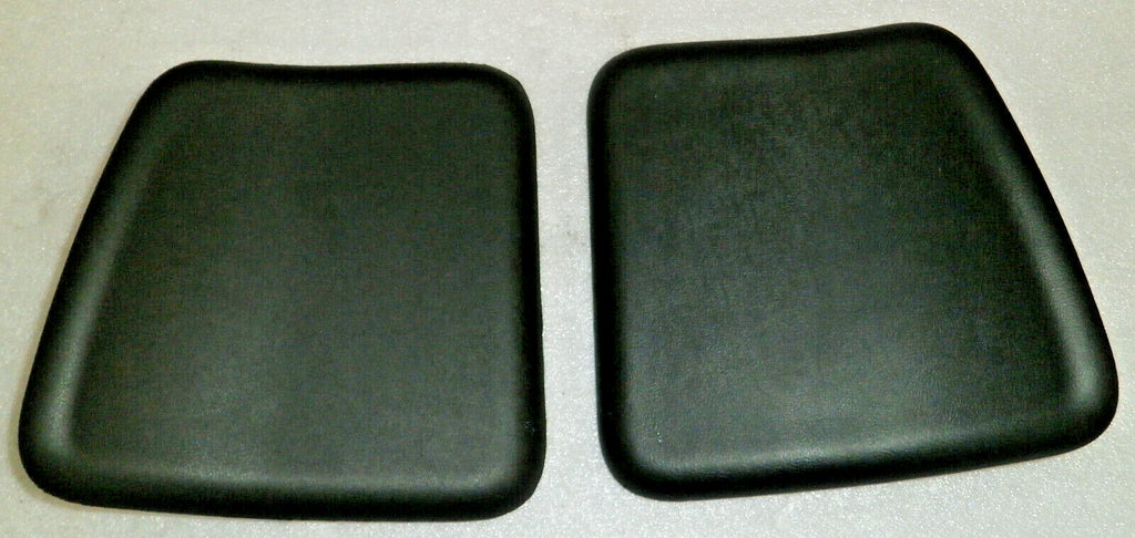 SET OF WHEELCHAIR LEG REST,FOOT GAURDS-LEATHER NEW CONDITION WITH MOUNT PLATES