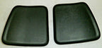 SET OF WHEELCHAIR LEG REST,FOOT GAURDS-LEATHER NEW CONDITION WITH MOUNT PLATES