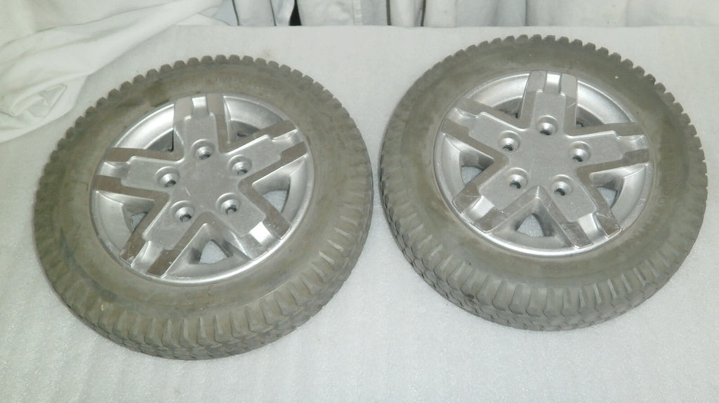 LOT OF 2 QUANTUM Q6 EDGE WHEELS 3.00-8 SOLID GOOD CONDITION