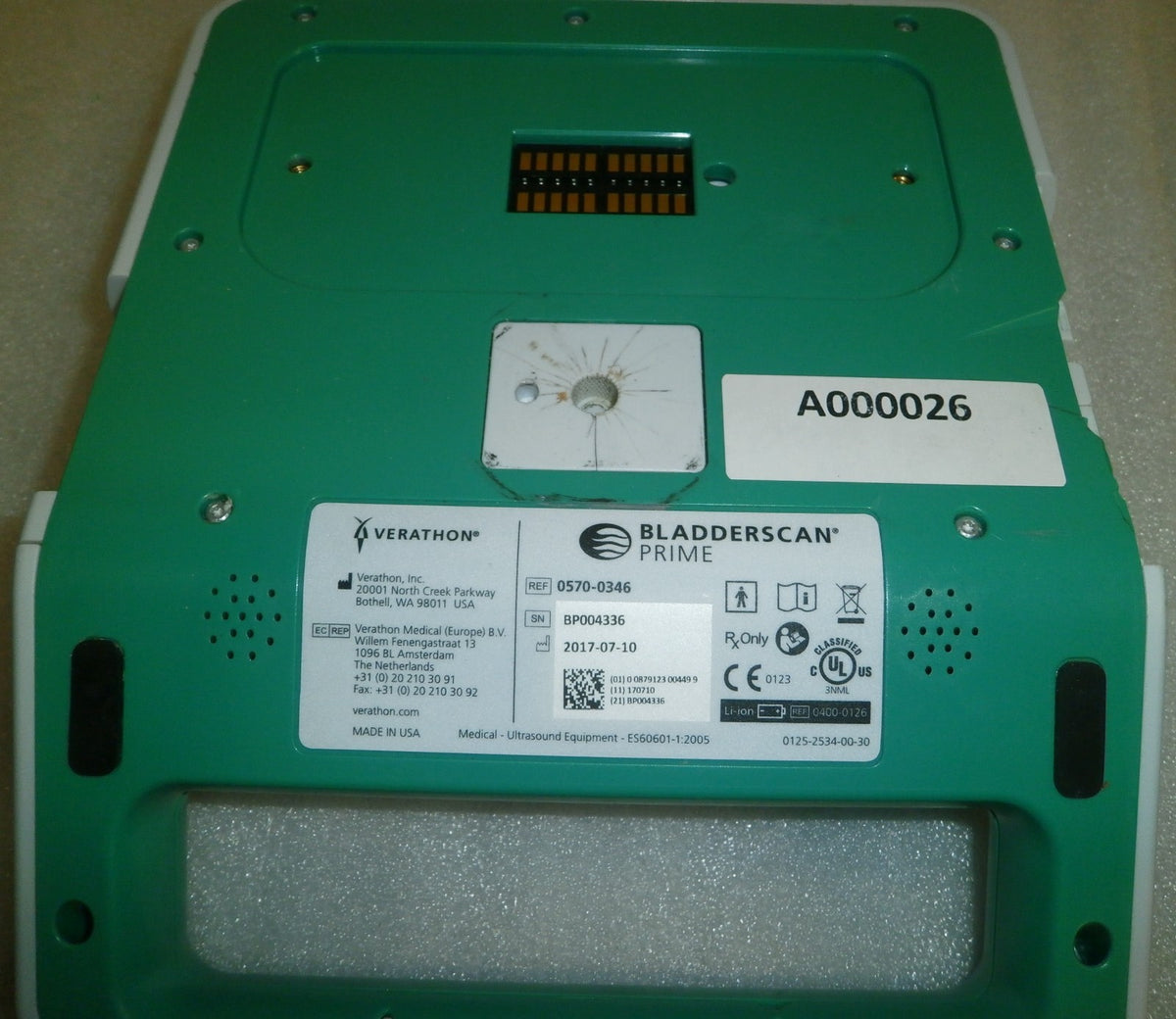 Verathon BladderScan Prime PlusScanner 0570-0346