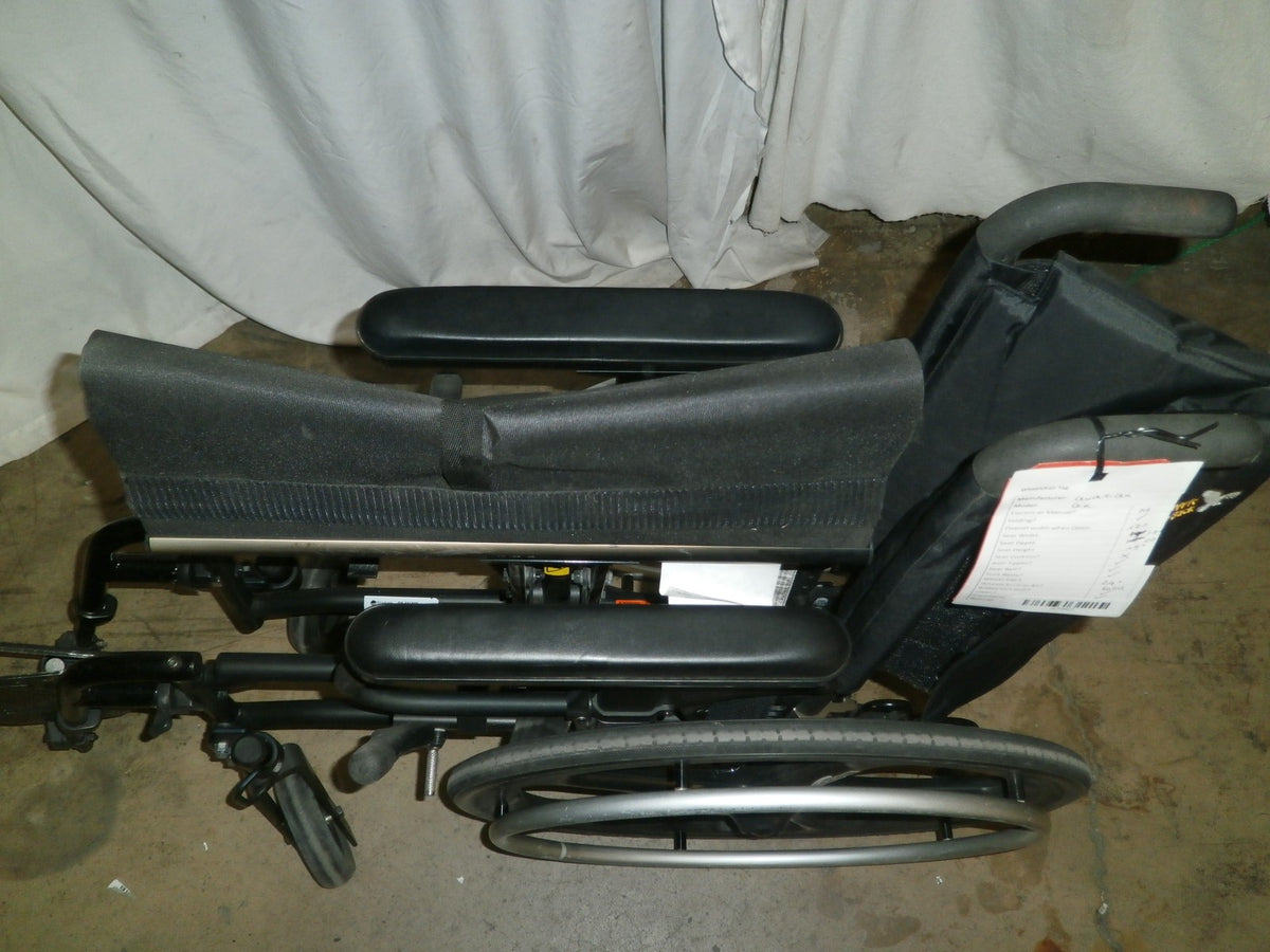SUNRISE QUICKIE QX MANUAL 17" SEAT WIDTH WHEELCHAIR VERY GOOD CONDITION