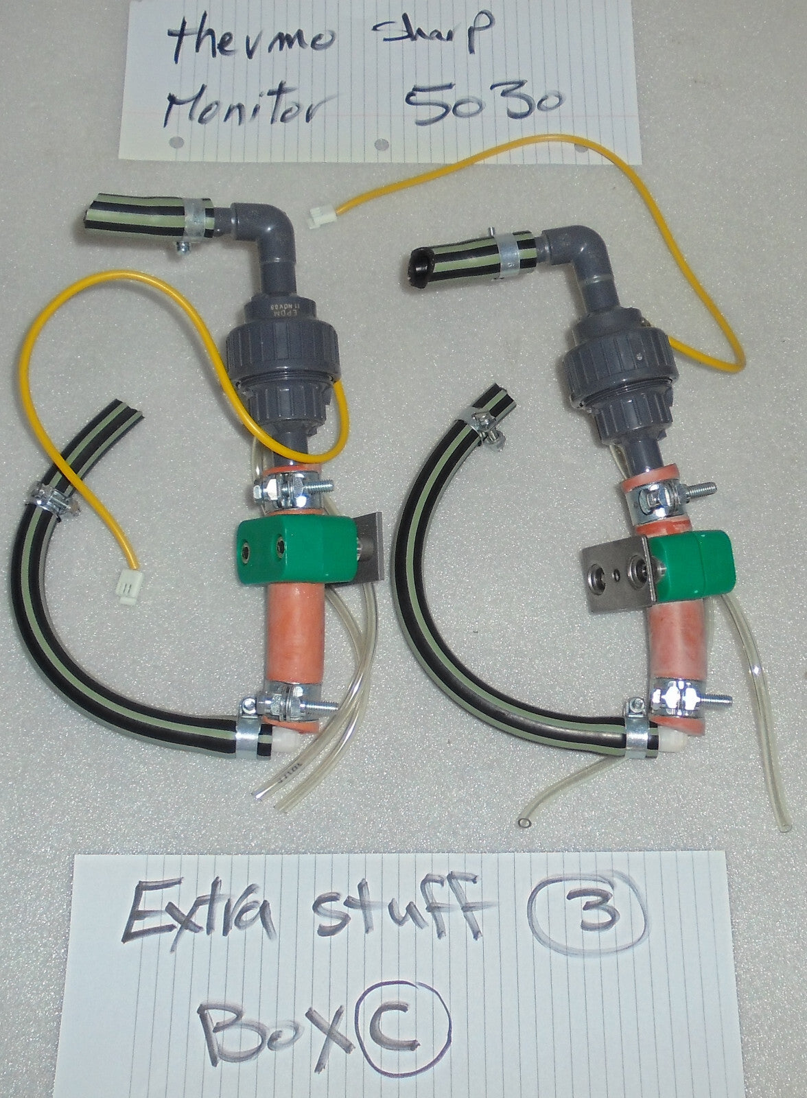 lot of two THERMO SHARP 5030 PARTS AS PICTURES.