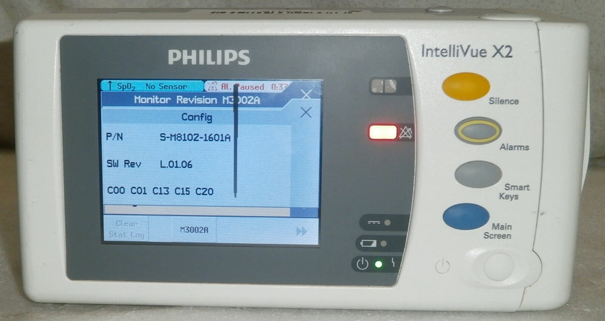 Philips IntelliVue Intelli Vue X2 Vital Sign Patient Monitor M3002A Rev L