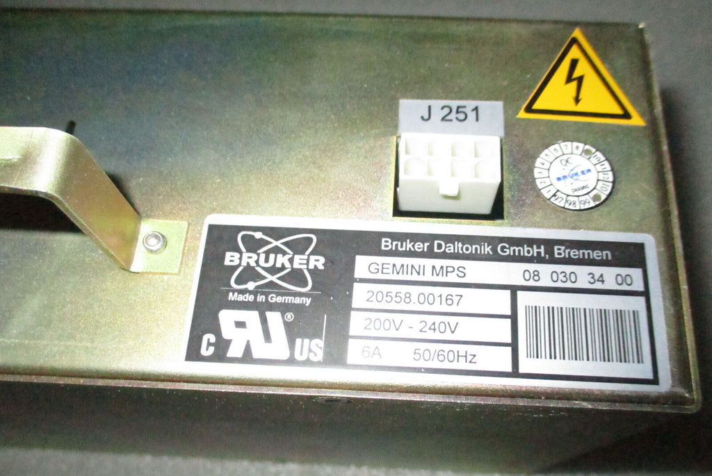 BRUKER GEMINI MPS 20558.00167 (08-030-34-8 )POWER SUPPLY USED AS PICTURES