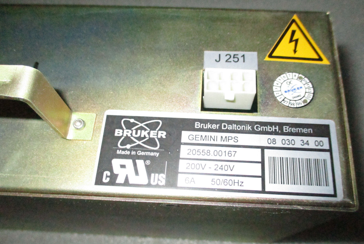 BRUKER GEMINI MPS 20558.00167 (08-030-34-8 )POWER SUPPLY USED AS PICTURES