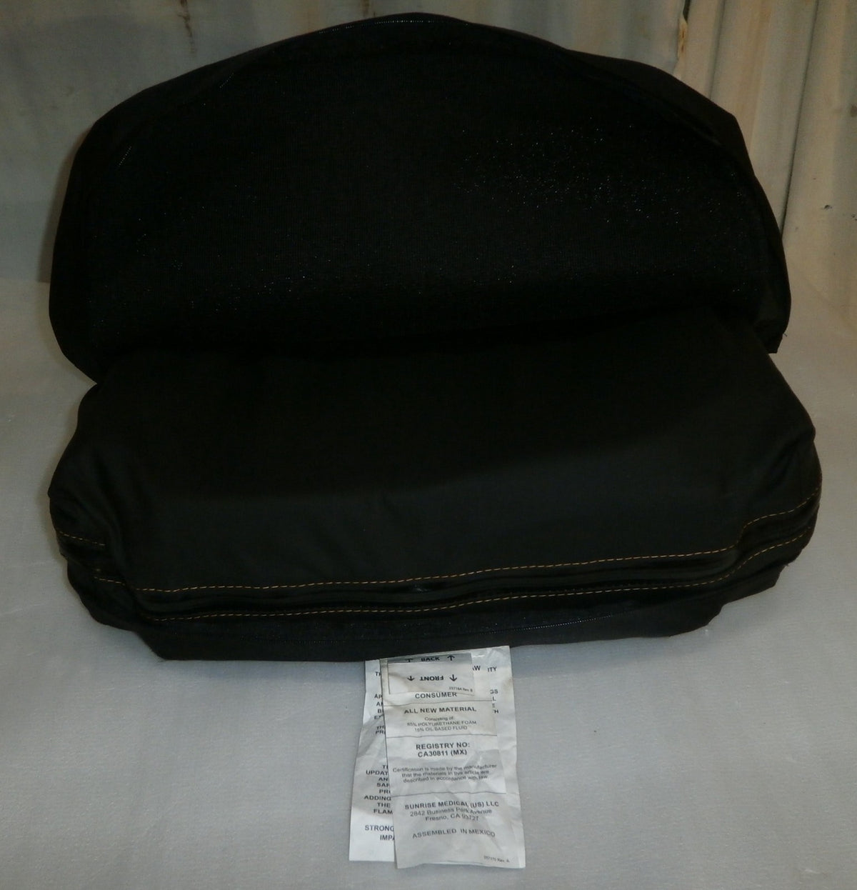 JAY UNION WHEELCHAIR CUSHION WITH COVER 17 x 19 " VERY GOOD CONDITION