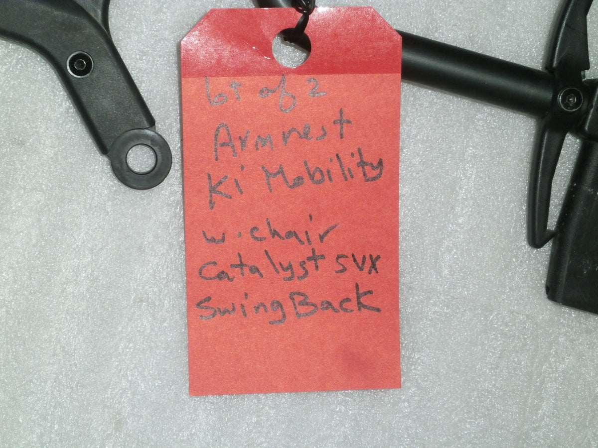 Pair KI Mobility Catalyst SVX Swing back Wheelchair Left Right Arm Rest