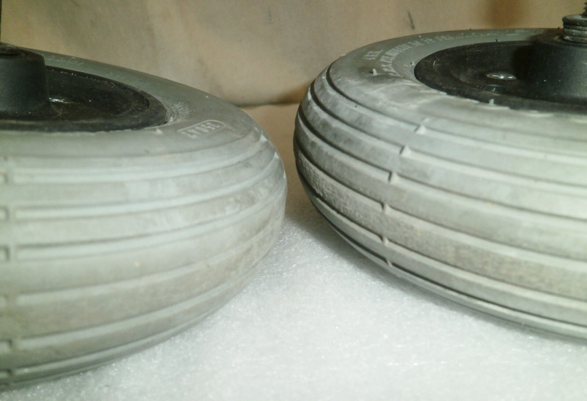 SET OF 2 POWER WHEELCHAIR PRIMO SPIRIT WHEELS 200X50 VERY GOOD CONDITION