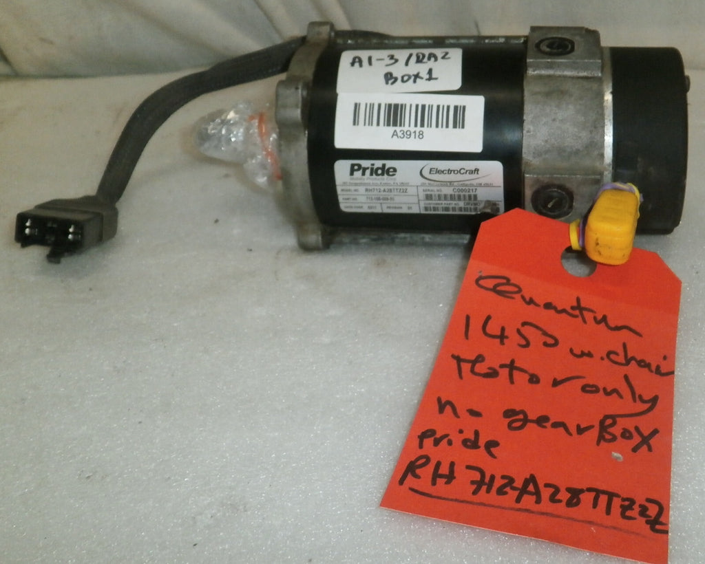 PRIDE 1450 WHEELCHAIR ONLY MOTOR NO GEAR BOX MODEL RH 712-A28TTZ2Z