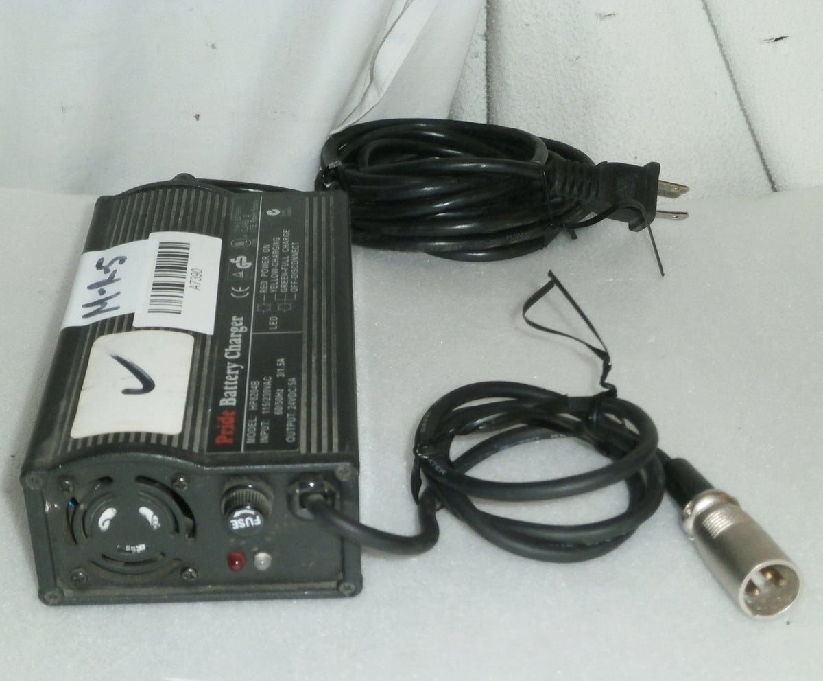 PRIDE WHEELCHAIR BATTERY CHARGER 24VOLT MODEL HP8204B VERY GOOD WORKING CO