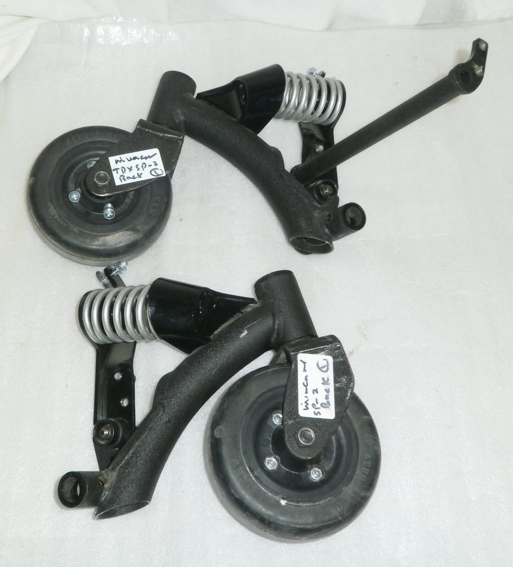 Set of 2 Invacare Back Wheels for TDX-SPII Wheelchair with Springs and Frames