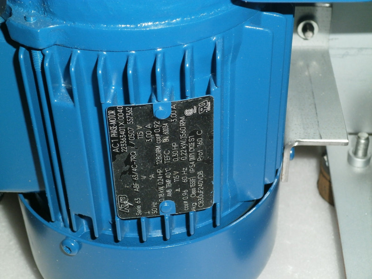 WELCH ILMVAC TYPE 4000482-13 W/ MOTOR AC 1 PHASE 22336301 X 0040 0.24 HP