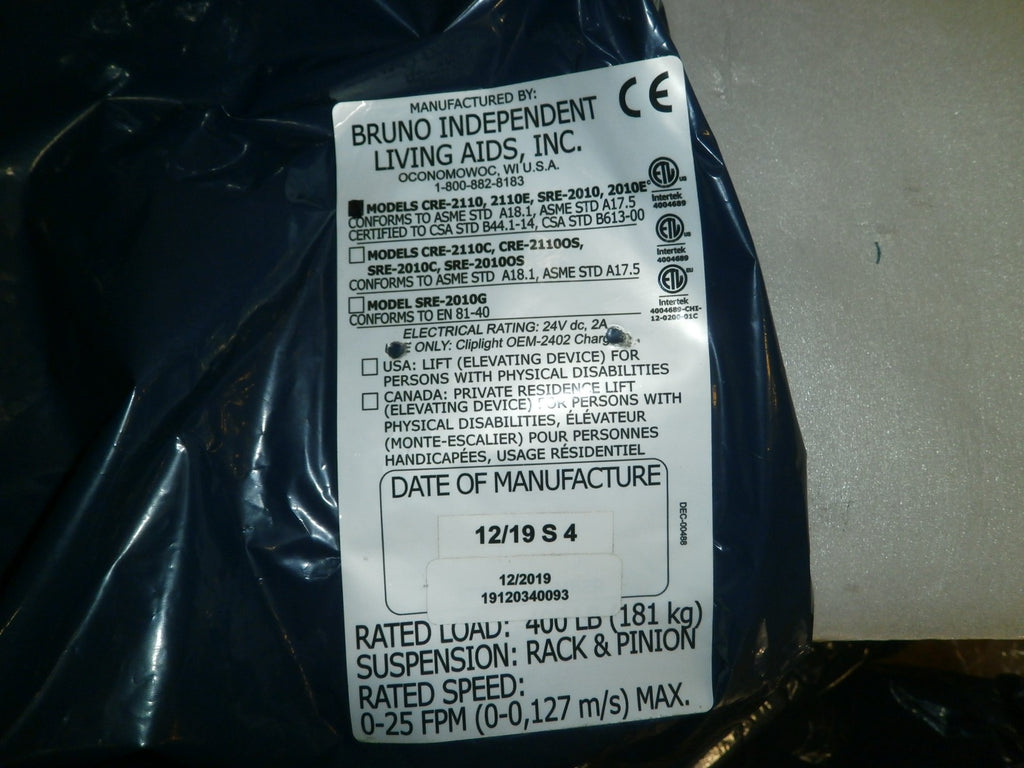BRUNO STAIR LIFT PCB BOARD PCB-00097 AND CABLES (No Tariffs)
