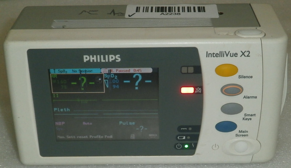 Philips IntelliVue Intelli Vue X2 Vital Sign Patient Monitor M3002A Rev K