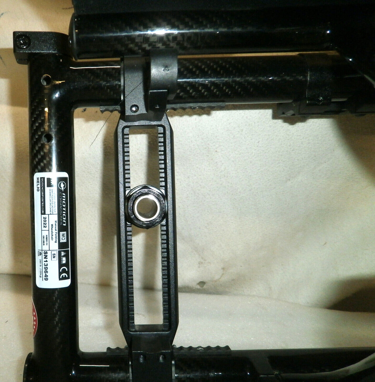 2022 MOTION COMPOSITES MOVE WHEELCHAIR FRAME WITH SEAT WIDTH 13"SEAT Depth 16"