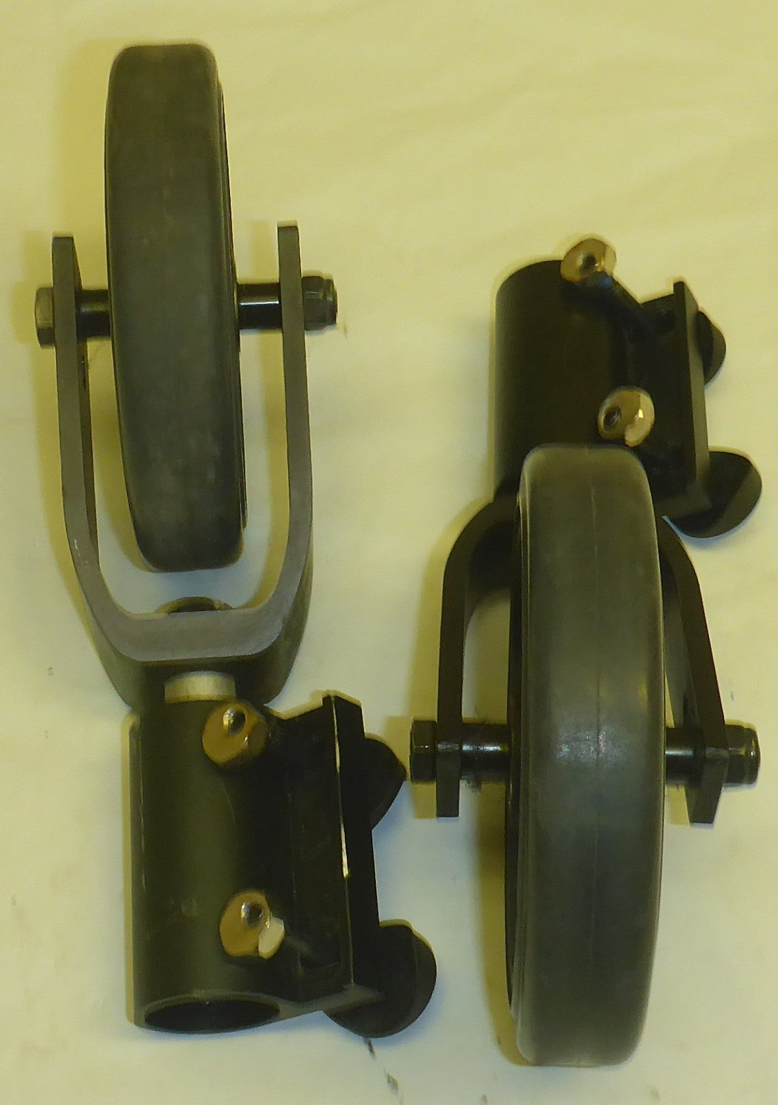 Set of 2 Catalyst Ki Mobility Forks w/ Casters 5" Good Condition