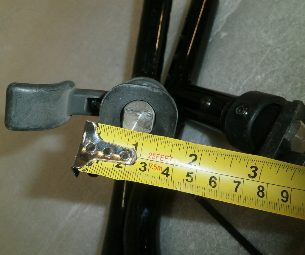 SET OF 2 WHEELCHAIR FOOT REST FRAMES DIMENSION AS PHOTO