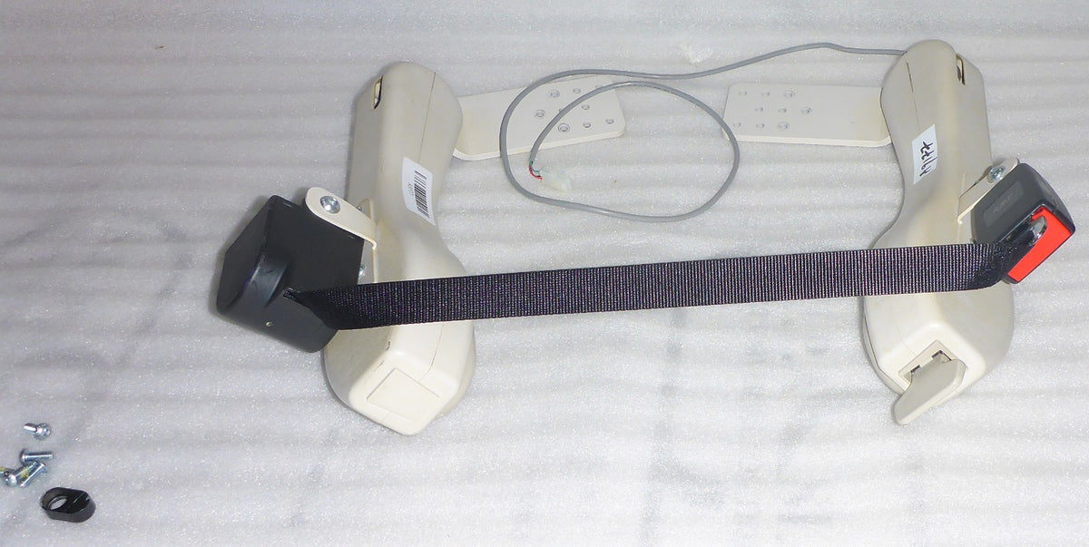 2023 BRUNO CURVED STAIR LIFT ARMS L AND R-CONTROL-SEAT BELT AND BOARD -AS PHOTO
