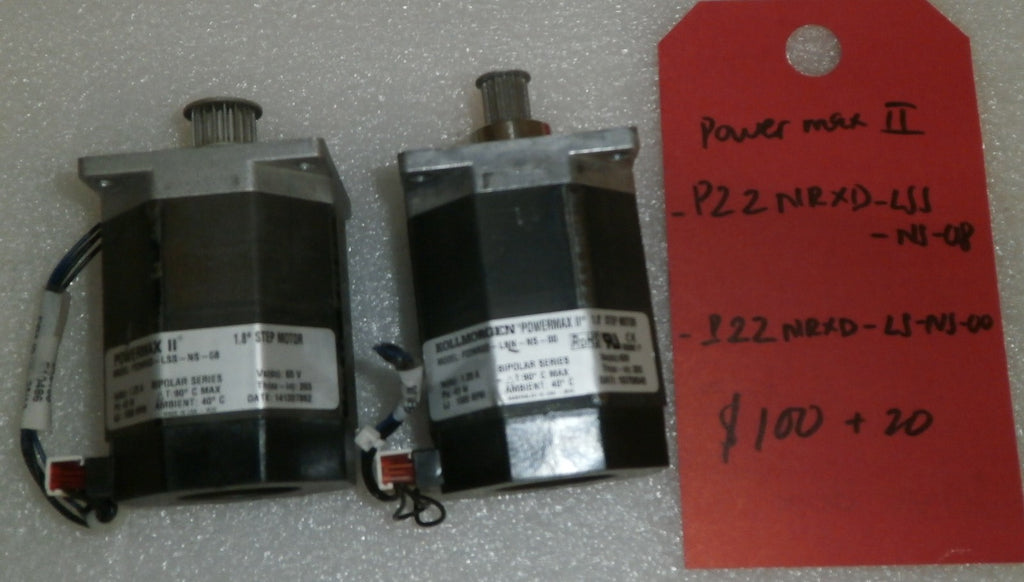 POWERMAX II MOTORS AS ONE LOT P22NRXD-LSS-NS-08 AND P22NRXD-LS-NS-00 GOO