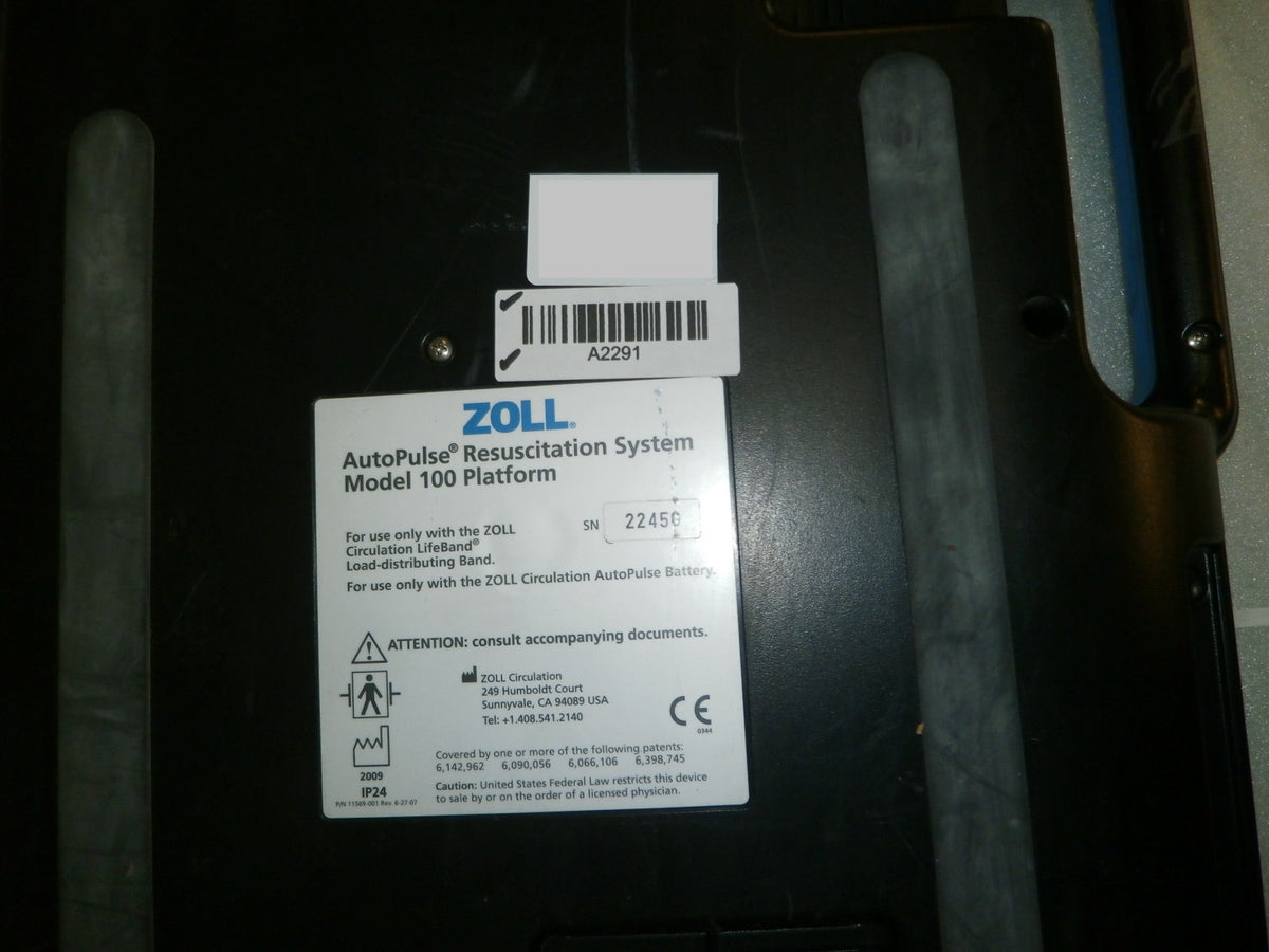 Zoll AutoPulse 100 Resuscitation System No Battery Included