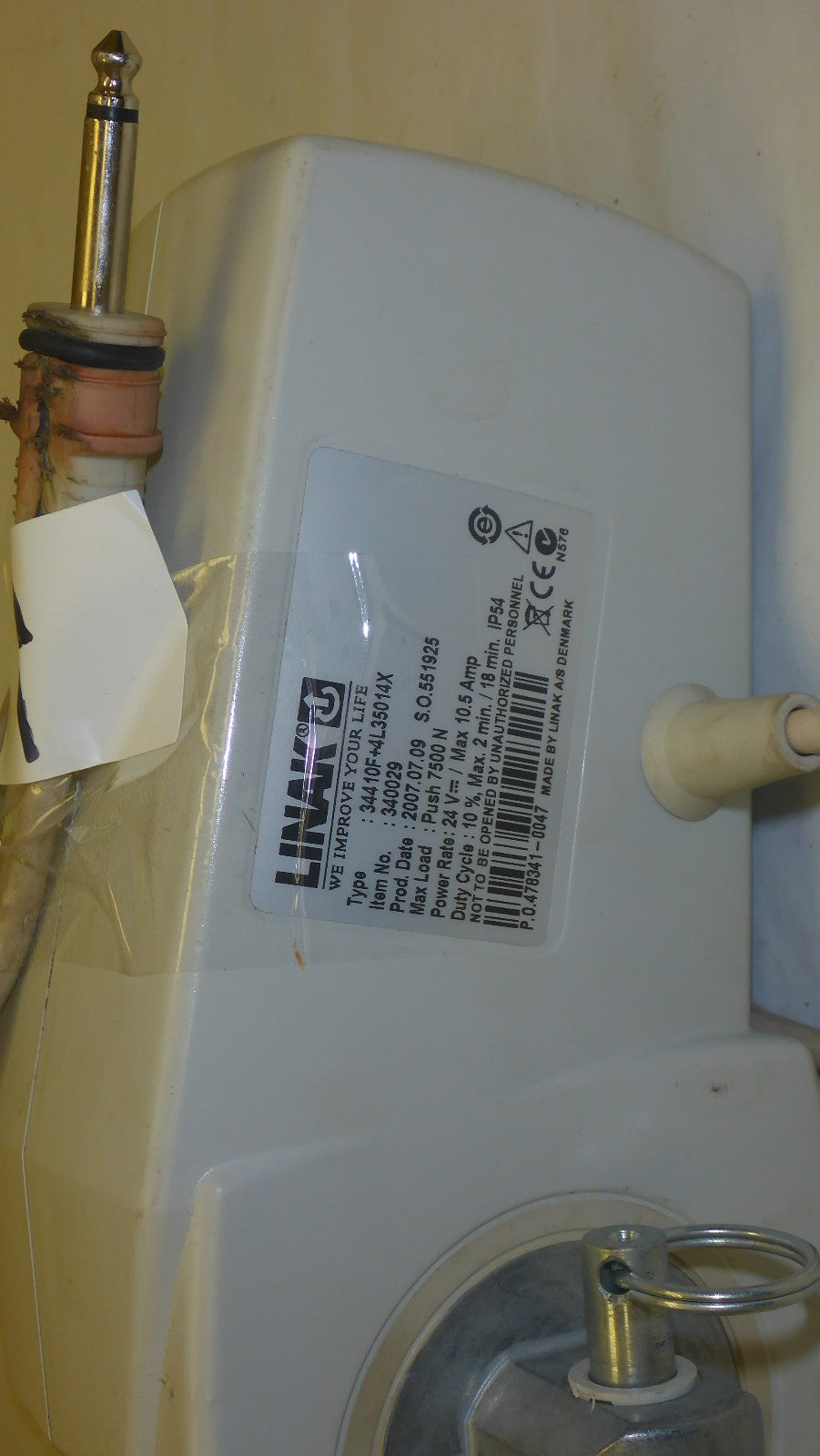 BHM ERGOLIFT ACTUATOR LINAK TYPE 34410F-4L35014X USED GOOD CONDITION PLS