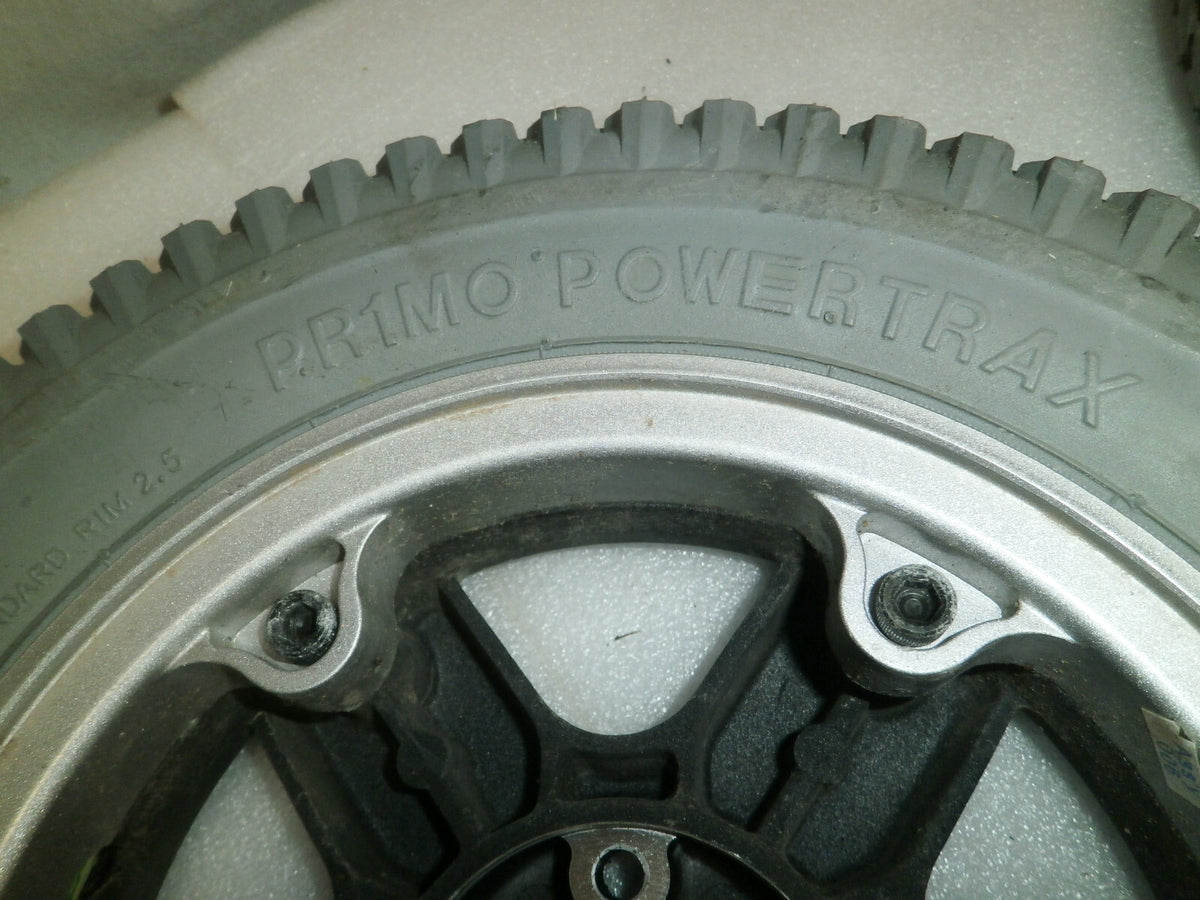 Set of 2 Primo Powertrax J6 Powerchair Wheels 3.00-8/C-2486-5