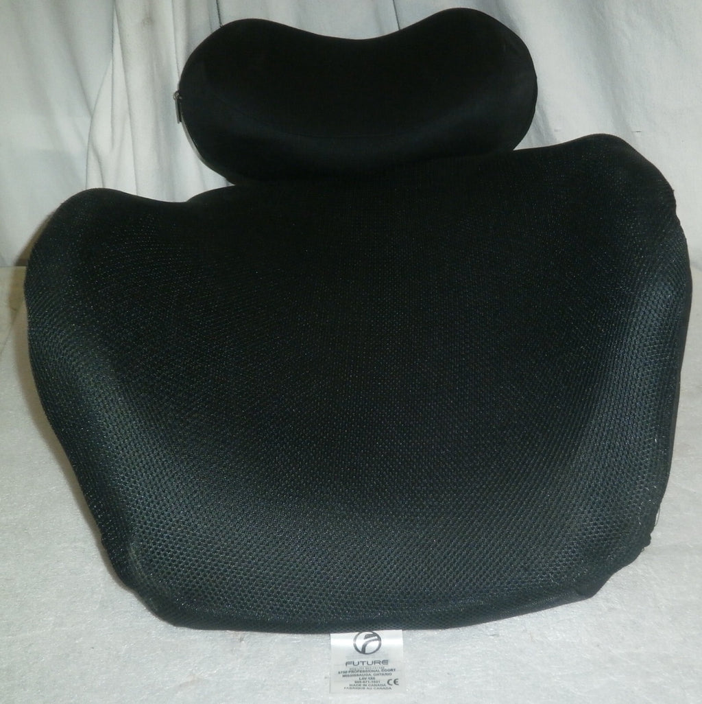 FUTURE WHEELCHAIR BACK CUSHION SIZE 16x21" W/ HEADREST & ACCESSORIES