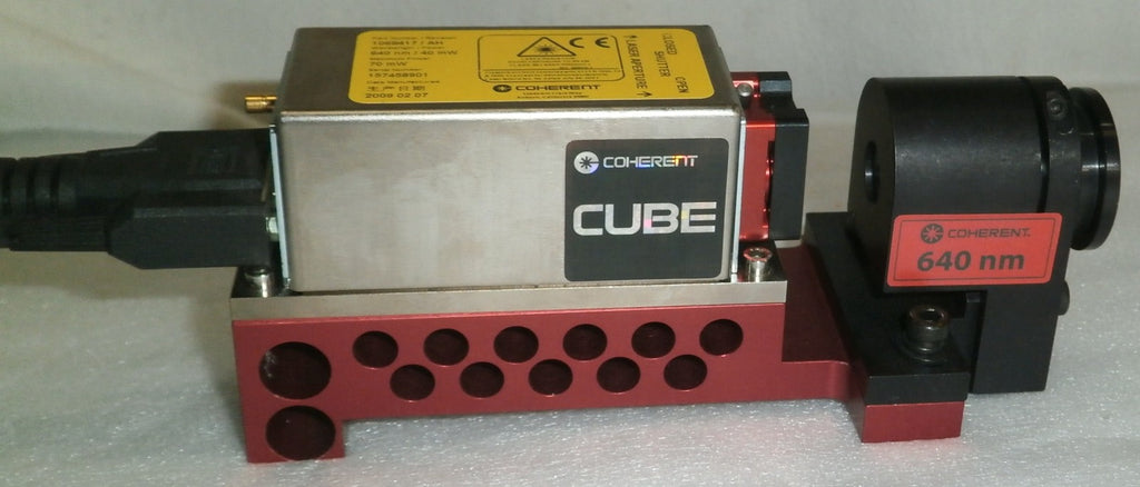 COHERENT CUBE 1069417 AH 640 nm Laser w/ Power Supply