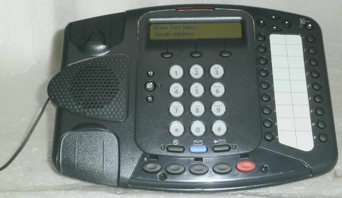 3Com 3C10402A REV DA Business Telephone & Base 655-0123-01/KB w/ Accessories