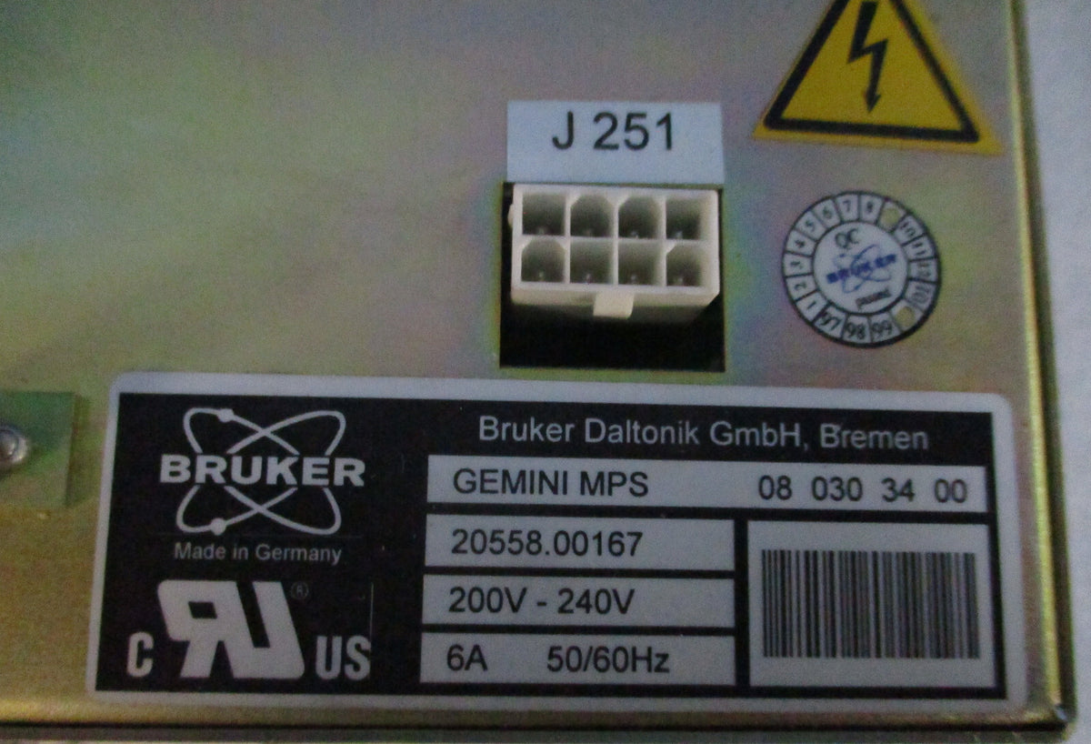 BRUKER GEMINI MPS 20558.00167 (08-030-34-8 )POWER SUPPLY USED AS PICTURES