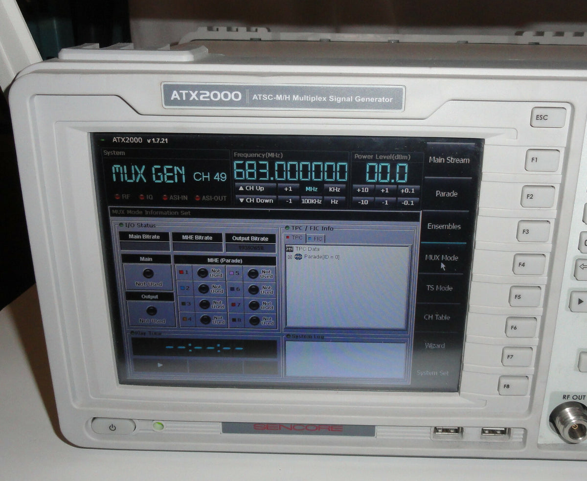 Sencore ATX2000 ATX 2000 ATSC-M/H Multiplex Signal Generator L-390