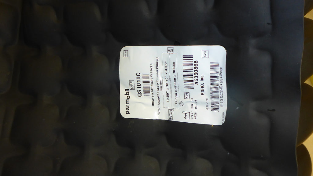 2024 PERMOBIL ROHO WHEELCHAIR CUSHION 19.5X18.5X4.25 WITH PUMP QS1010C