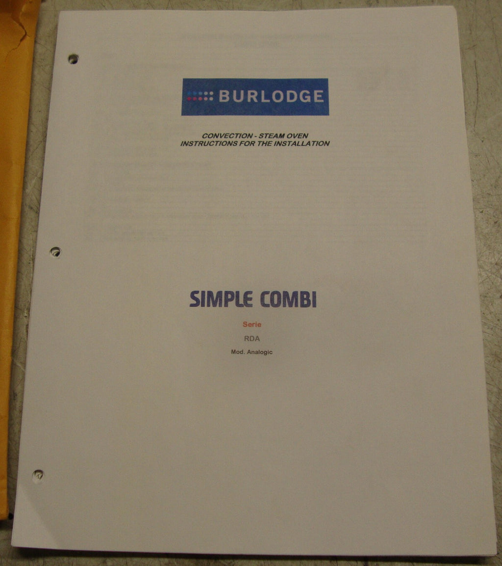 BURLODGE SIMPLE COMBI RDA 8 X 1-1 GN Electric OVEN with base works well