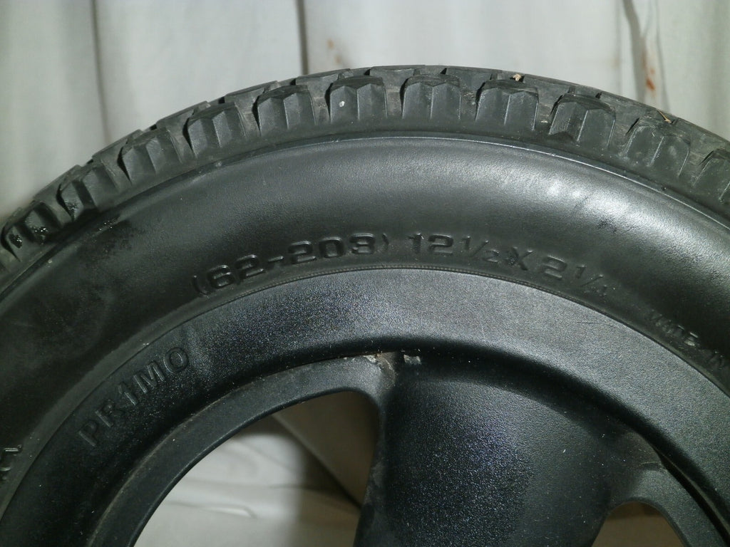 LOT OF 2 QUICKIE IRIS WHEELS PRIMO POWER EXPRESS 62-203 W/ AXLE AS PICTURES