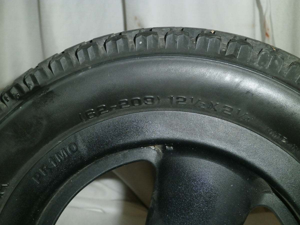 LOT OF 2 QUICKIE IRIS WHEELS PRIMO POWER EXPRESS 62-203 W/ AXLE AS PICTURES