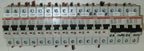 2 ABB 20A DAULE POLE AND 13 ABB SINGLE POLE CIRCUIT BREAKER USED GOOD CONDITI