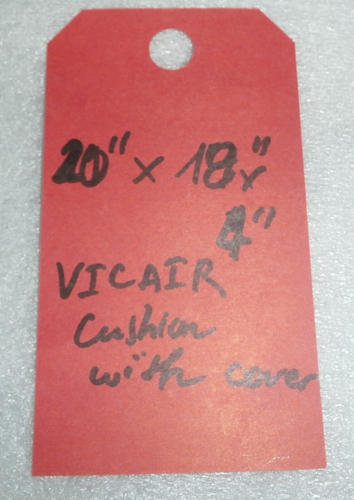 VICAIR CUSHION ADJUSTER 10 ART CODE AAD10/5045 WITH COVER 20x18 INCH