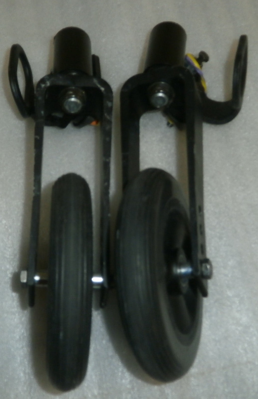 Lot of 2 Quickie QX Wheelchair Casters Size 5.5" w/ Forks Bolts Good Condition
