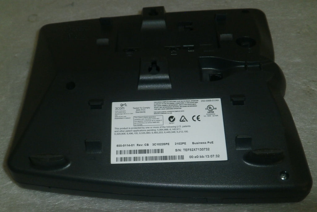 3Com 3C10226PE Business Telephone 655-0123-01 REV CB 2102PE