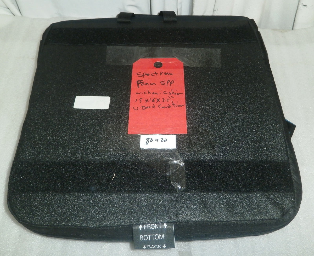 Stealth Product Spectrum Foam SPP Wheelchair Cushion Size 15X16" W/ Cover
