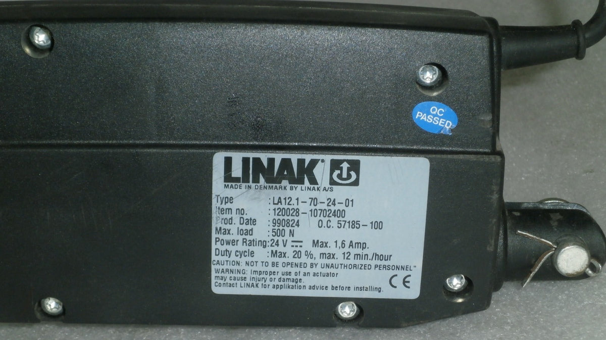 ERGO LIFT BHM ERL1-2110 LINAK LA12.1-70-24-01 LEGS ACTUATOR W/ ARMS